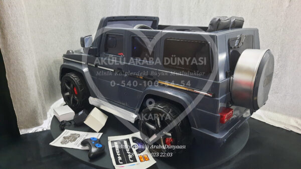 G65 AMG BabyHope 439 Akülü Araba Gri Jip BHU12