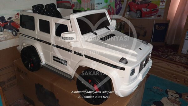 G65 AMG BabyHope 439 Akülü Araba Beyaz Jip BHU12