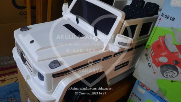 G65 AMG BabyHope 439 Akülü Araba Beyaz Jip BHU12