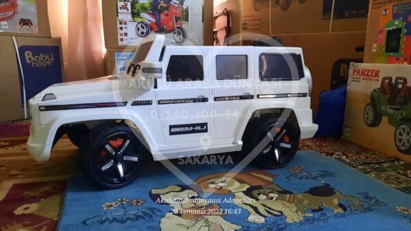 G65 AMG BabyHope 439 Akülü Araba Beyaz Jip BHU12