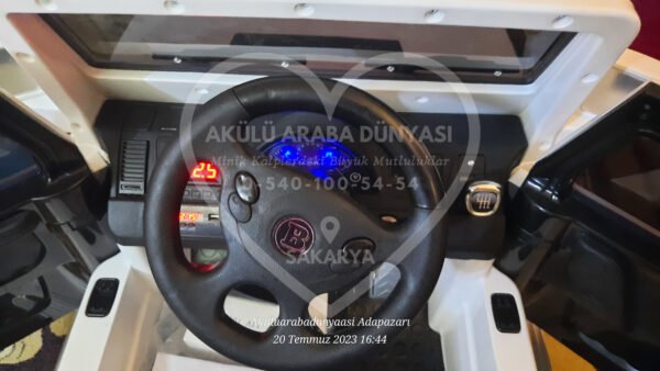 G65 AMG BabyHope 439 Akülü Araba Beyaz Jip BHU12