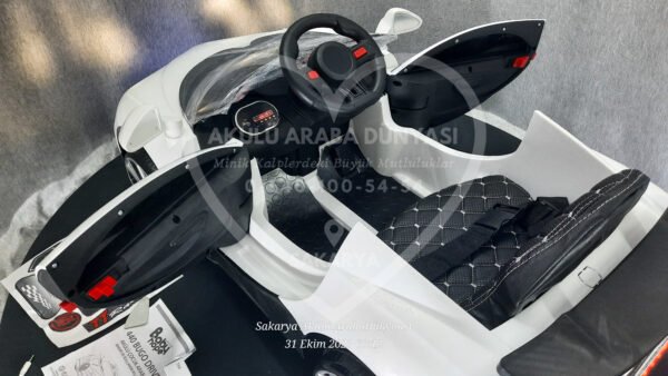 BabyHope Bugo 440 12 Volt Akülü Araba Beyaz - Görsel 17