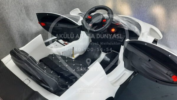 BabyHope Bugo 440 12 Volt Akülü Araba Beyaz - Görsel 19