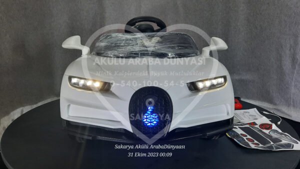 BabyHope Bugo 440 12 Volt Akülü Araba Beyaz - Görsel 7