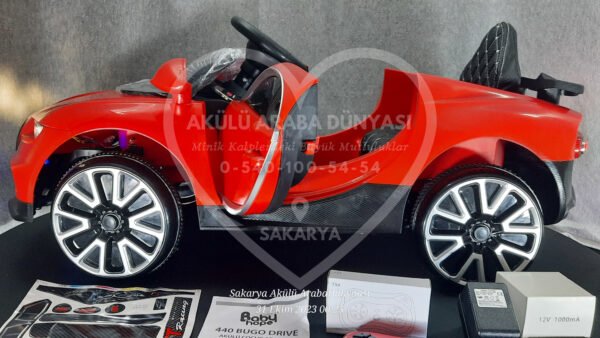 BabyHope Bugo 440 12 Volt Akülü Araba Kırmızı
