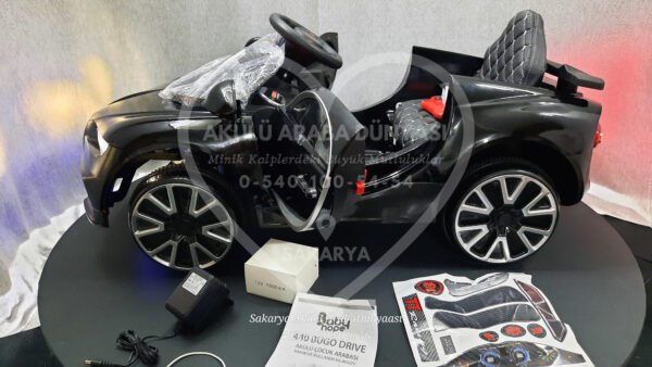 BabyHope Bugo 440 12 Volt Akülü Araba Metalik Siyah