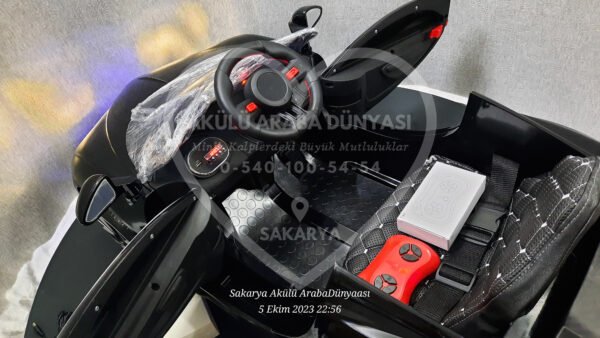BabyHope Bugo 440 12 Volt Akülü Araba Metalik Siyah