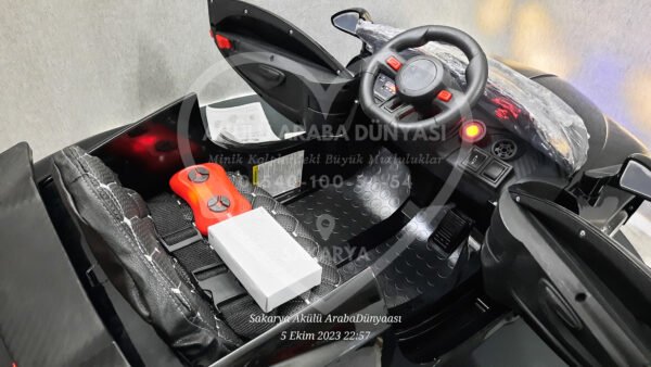 BabyHope Bugo 440 12 Volt Akülü Araba Metalik Siyah