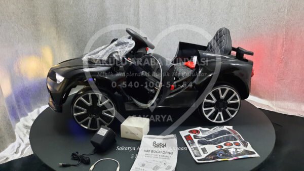 BabyHope Bugo 440 12 Volt Akülü Araba Metalik Siyah
