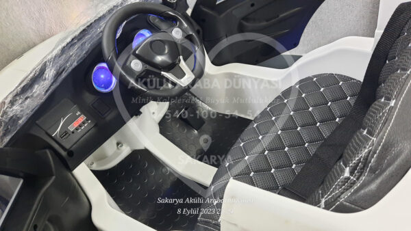 BabyHope 443 XC Power 12 Volt Akülü Jip Beyaz Işıklı Teker