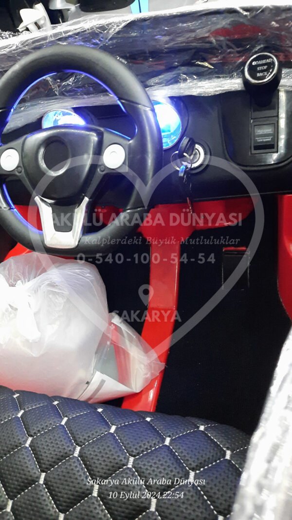 BabyHope 443 XC Power 12 Volt Akülü Jip Kırmızı Işıklı Teker