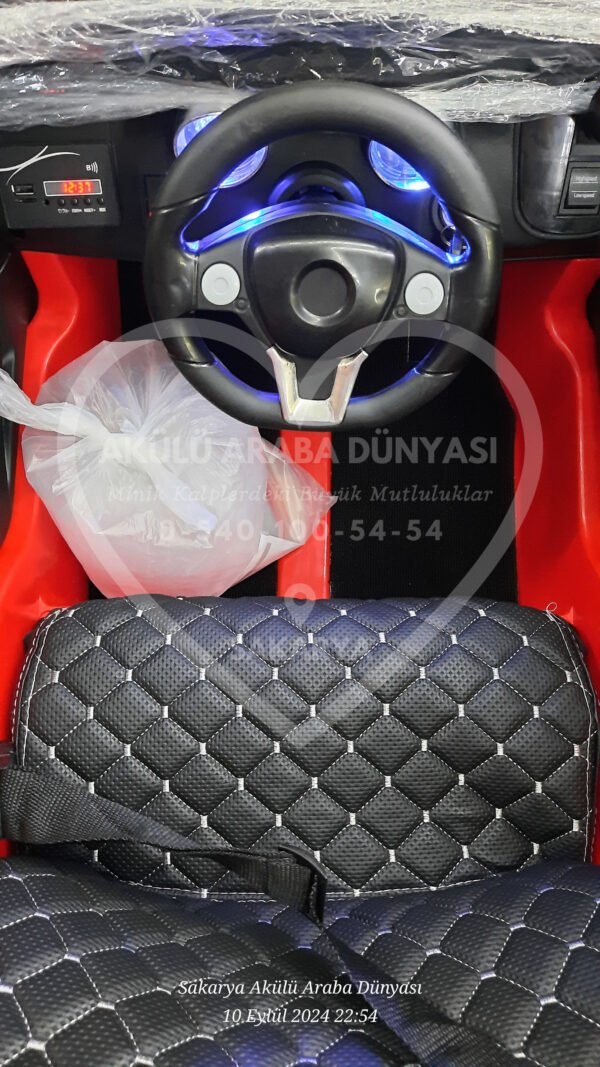 BabyHope 443 XC Power 12 Volt Akülü Jip Kırmızı Işıklı Teker