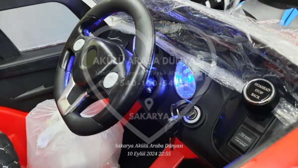BabyHope 443 XC Power 12 Volt Akülü Jip Kırmızı Işıklı Teker