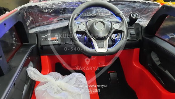 BabyHope 443 XC Power 12 Volt Akülü Jip Kırmızı Işıklı Teker
