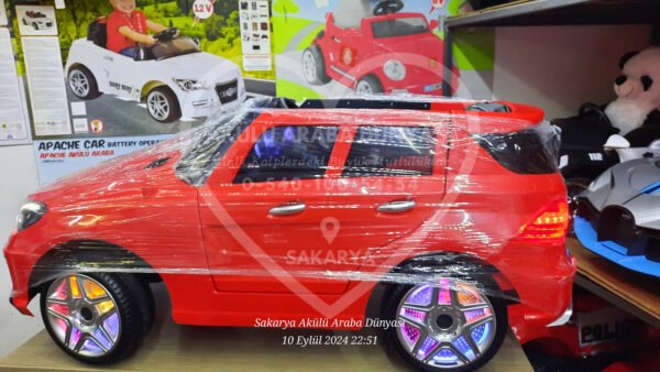 BabyHope 443 XC Power 12 Volt Akülü Jip Kırmızı Işıklı Teker