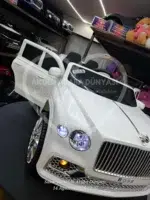 Akülü Araba 12 Volt Uzaktan Kumandalı – Boss GT Beyaz | Bentley Tarzı Tasarım - Görsel 14