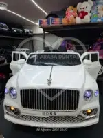 Akülü Araba 12 Volt Uzaktan Kumandalı – Boss GT Beyaz | Bentley Tarzı Tasarım