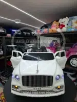 Akülü Araba 12 Volt Uzaktan Kumandalı – Boss GT Beyaz | Bentley Tarzı Tasarım - Görsel 5