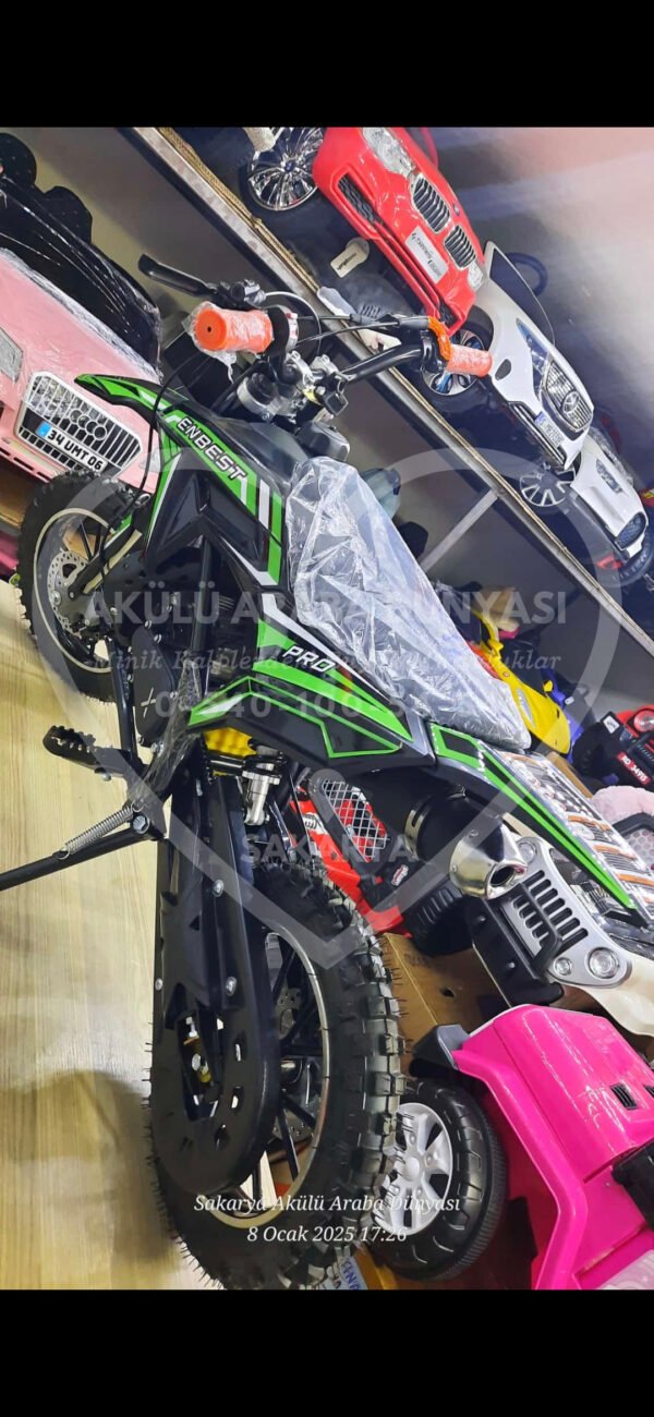 Enbest 49cc Benzinli Pocket Mini Cross Çocuk Motosikleti - Görsel 6