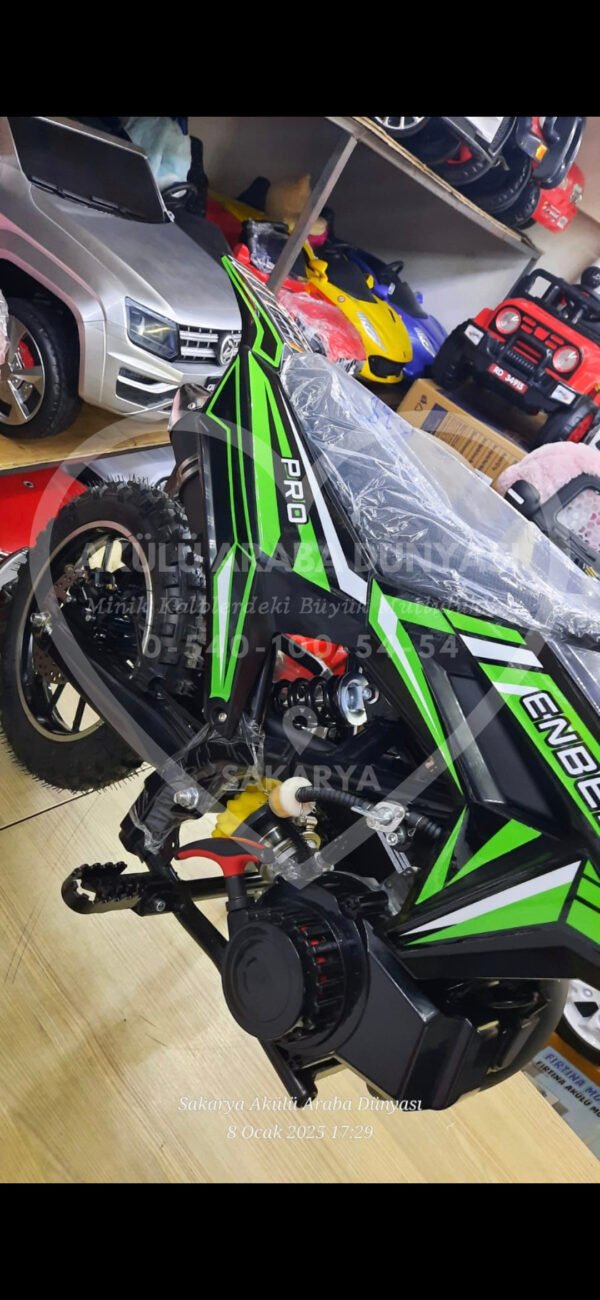 Enbest 49cc Benzinli Pocket Mini Cross Çocuk Motosikleti - Görsel 8