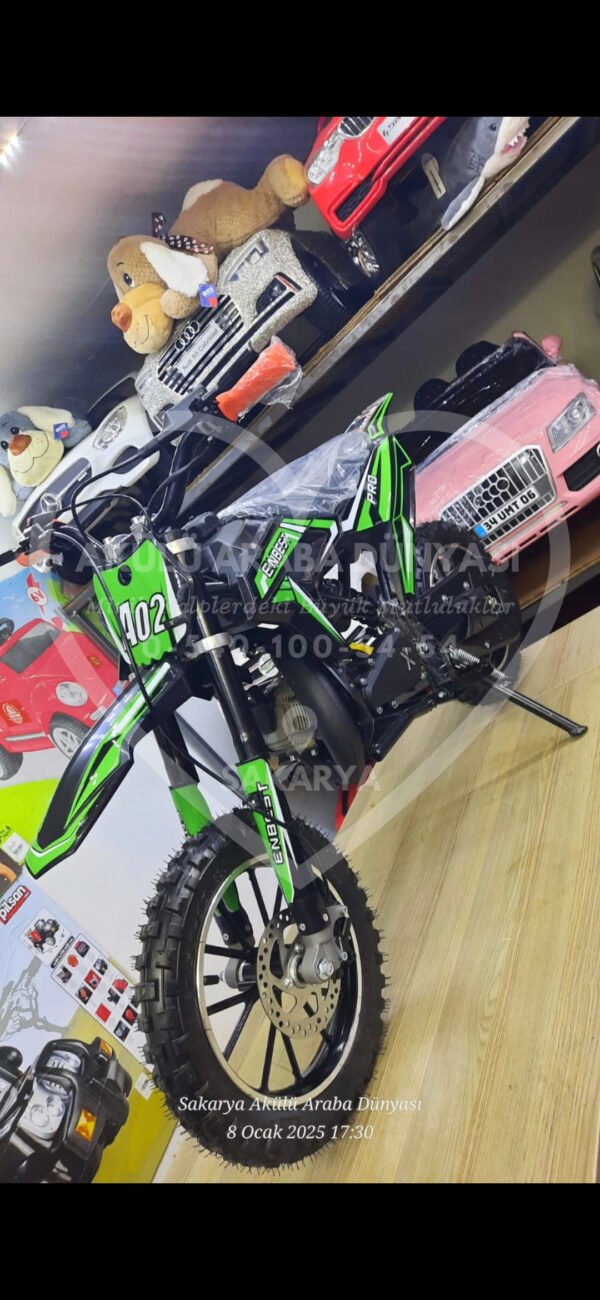 Enbest 49cc Benzinli Pocket Mini Cross Çocuk Motosikleti - Görsel 9