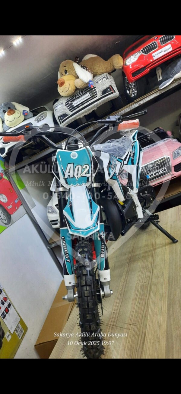 Enbest 49cc Benzinli Pocket Mini Cross Çocuk Motosikleti - Görsel 20