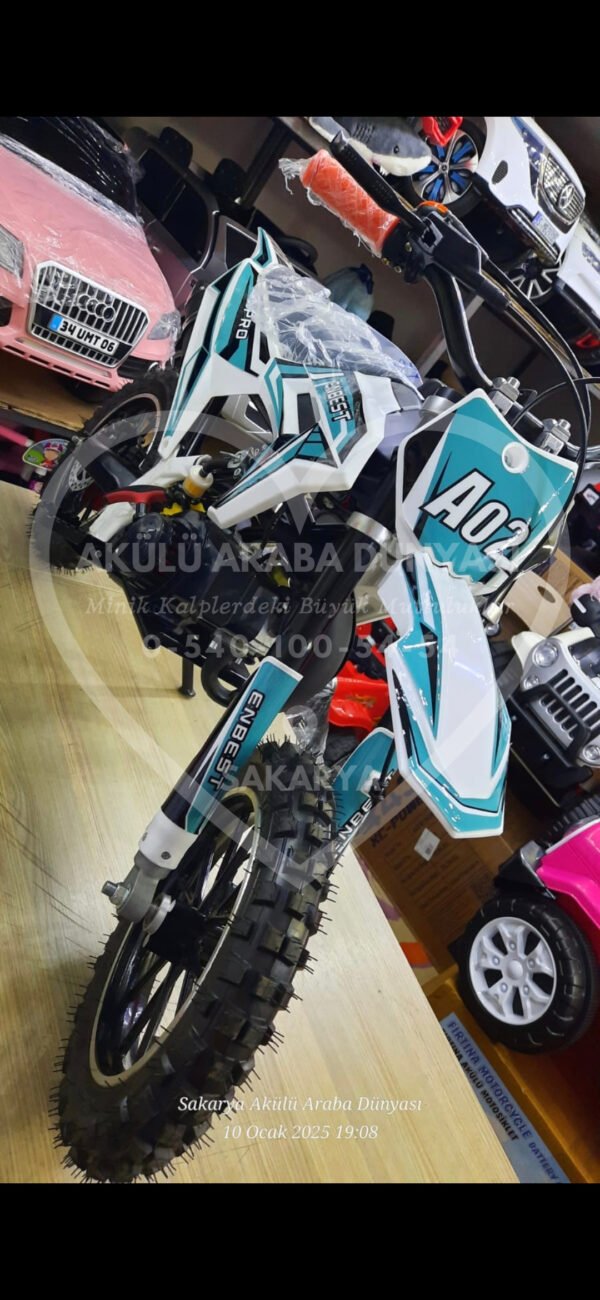 Enbest 49cc Benzinli Pocket Mini Cross Çocuk Motosikleti - Görsel 2
