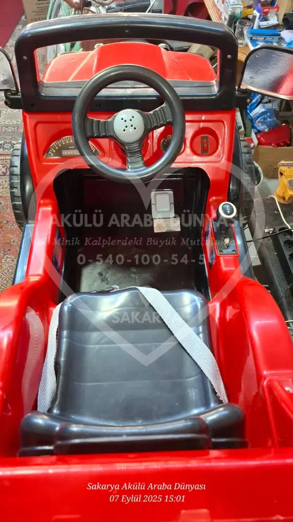 Dolu Nitro 12V Tek Motorlu Hızlı Akülü Araba – Sıfır Akü & Şarj Aleti, Kumandasız, Yavaş Kalkışlı | İkinci El - Görsel 5