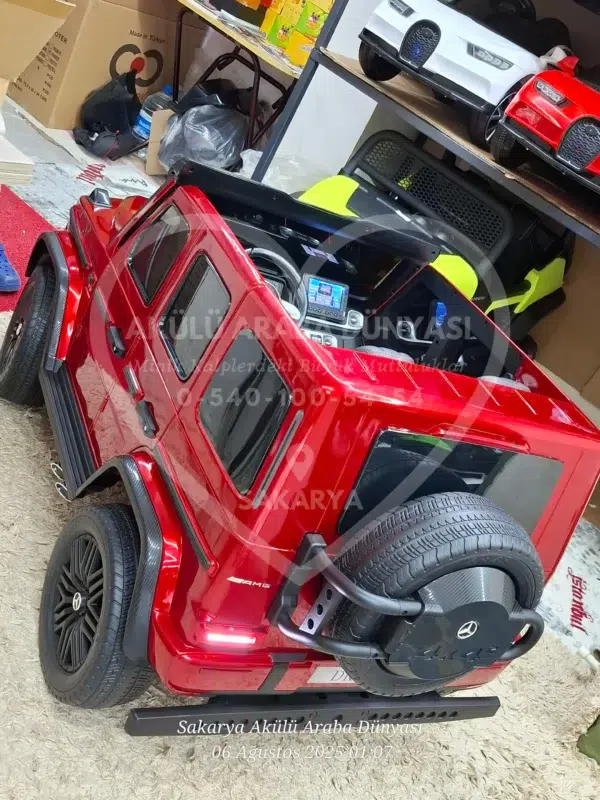 Lisanslı Mercedes G63 24 Volt Tabletli 4x4 Akülü Araba - Görsel 11