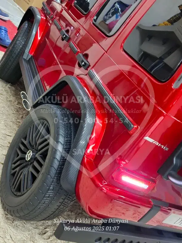 Lisanslı Mercedes G63 24 Volt Tabletli 4x4 Akülü Araba - Görsel 13