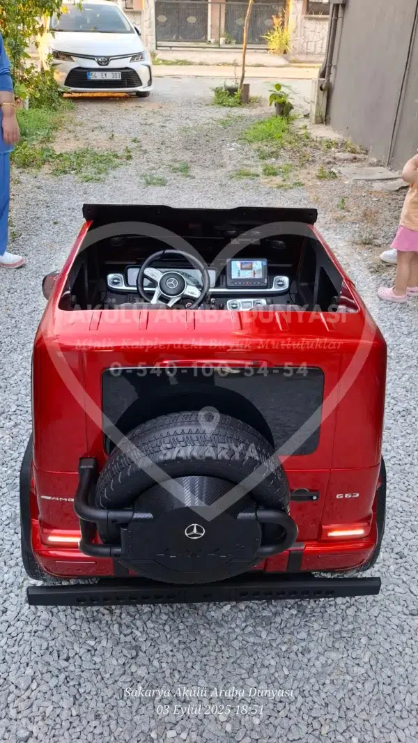 Lisanslı Mercedes G63 24 Volt Tabletli 4x4 Akülü Araba - Görsel 23