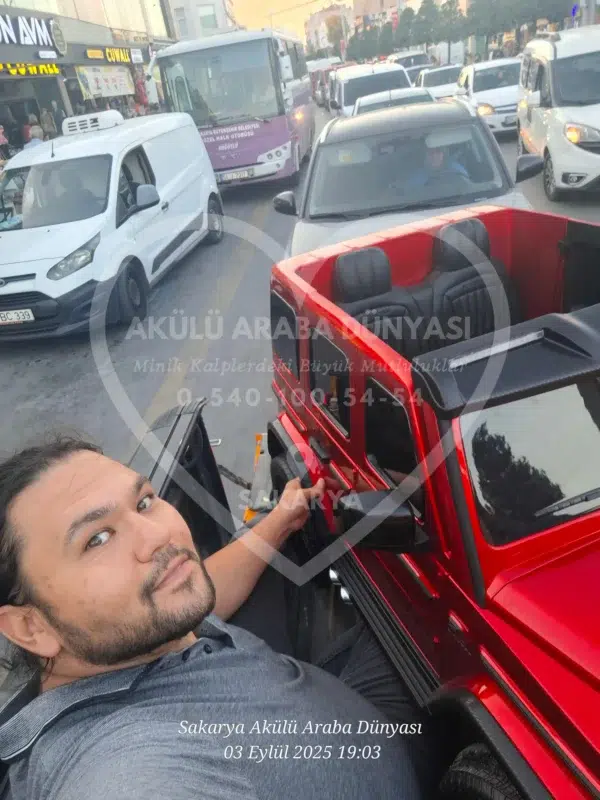 Lisanslı Mercedes G63 24 Volt Tabletli 4x4 Akülü Araba - Görsel 25