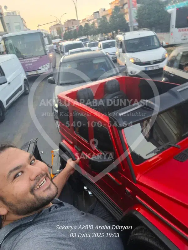 Lisanslı Mercedes G63 24 Volt Tabletli 4x4 Akülü Araba - Görsel 26