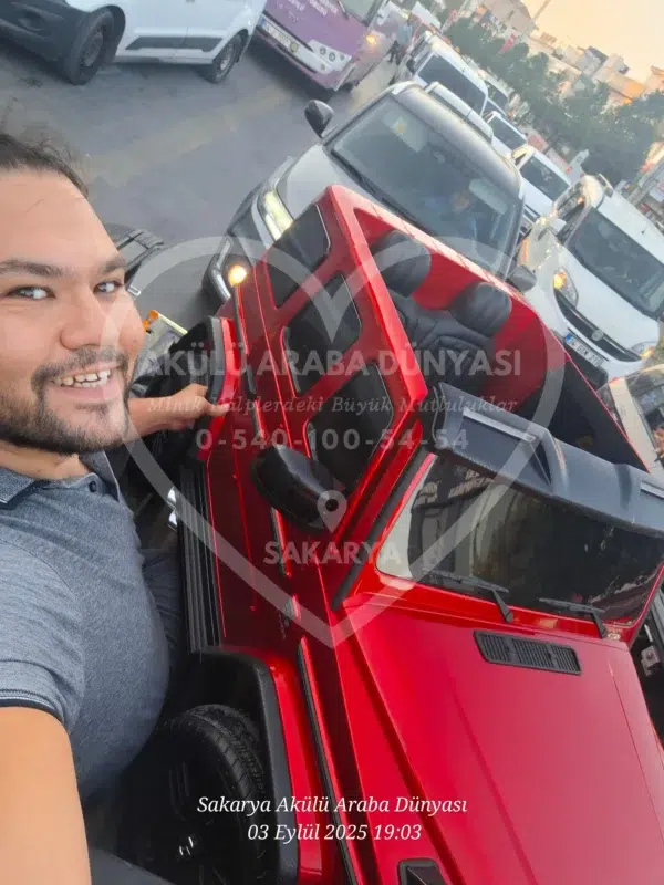 Lisanslı Mercedes G63 24 Volt Tabletli 4x4 Akülü Araba - Görsel 27