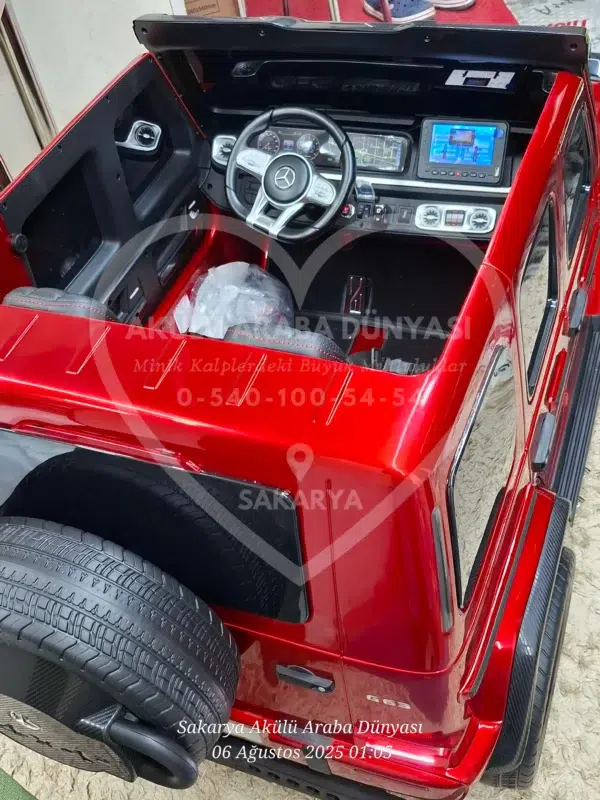 Lisanslı Mercedes G63 24 Volt Tabletli 4x4 Akülü Araba - Görsel 5