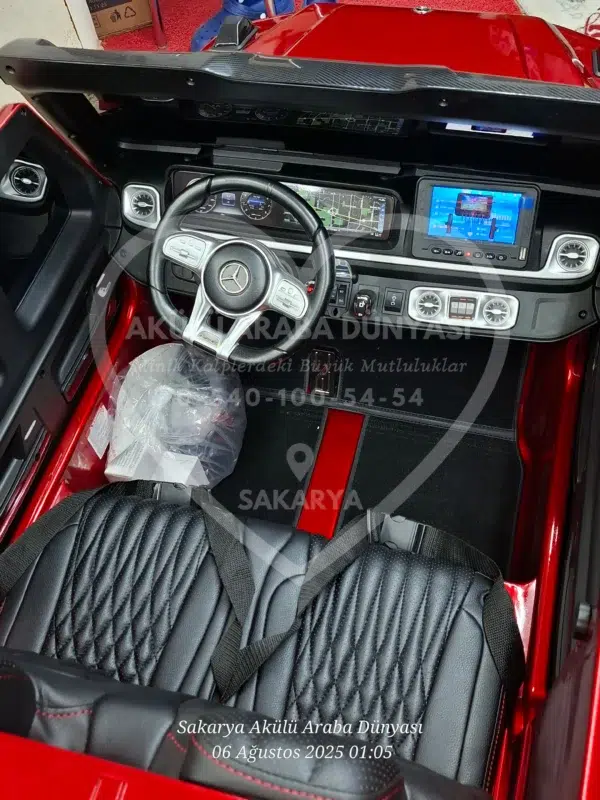 Lisanslı Mercedes G63 24 Volt Tabletli 4x4 Akülü Araba - Görsel 6