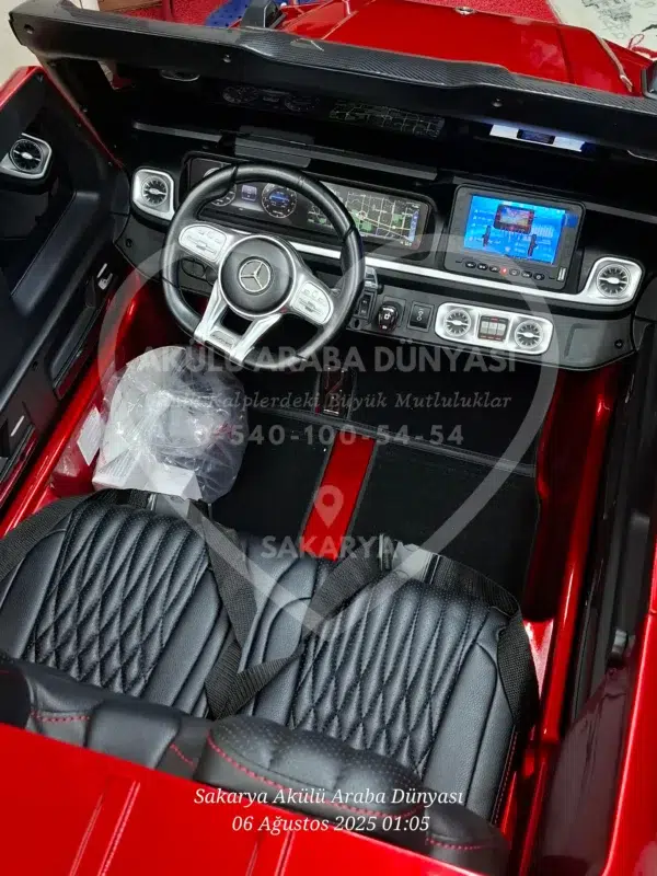 Lisanslı Mercedes G63 24 Volt Tabletli 4x4 Akülü Araba - Görsel 7