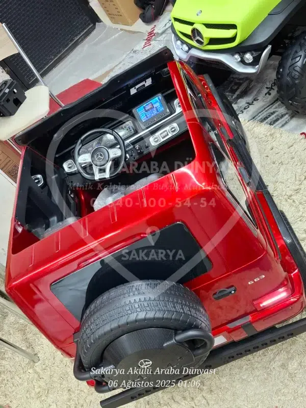 Lisanslı Mercedes G63 24 Volt Tabletli 4x4 Akülü Araba - Görsel 9