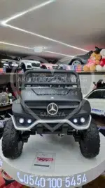 Mercedes Unimog 24 Volt 4x4 Kumandalı Akülü Araba Dev Boy Eva Teker Jip - Görsel 2