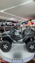 Mercedes Unimog 24 Volt 4x4 Kumandalı Akülü Araba Dev Boy Eva Teker Jip - Görsel 14