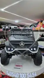 Mercedes Unimog 24 Volt 4x4 Kumandalı Akülü Araba Dev Boy Eva Teker Jip - Görsel 3