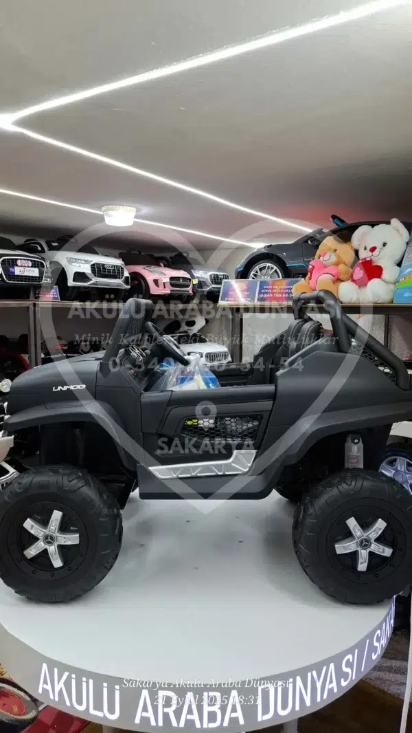 Mercedes Unimog 24 Volt 4x4 Kumandalı Akülü Araba Dev Boy Eva Teker Jip - Görsel 5