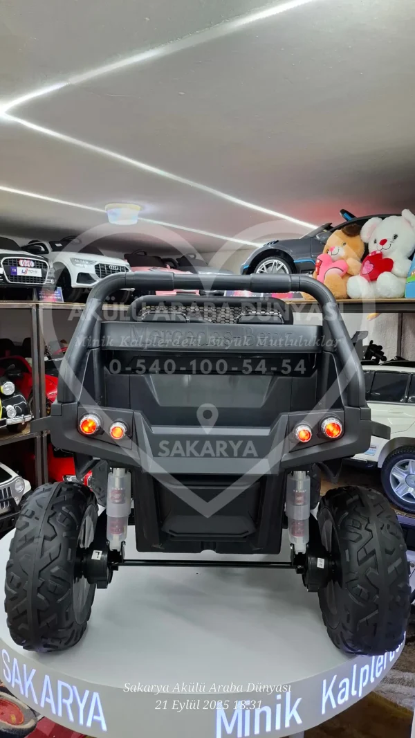 Mercedes Unimog 24 Volt 4x4 Kumandalı Akülü Araba Dev Boy Eva Teker Jip - Görsel 7
