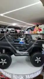 Mercedes Unimog 24 Volt 4x4 Kumandalı Akülü Araba Dev Boy Eva Teker Jip - Görsel 9