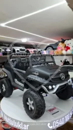 Mercedes Unimog 24 Volt 4x4 Kumandalı Akülü Araba Dev Boy Eva Teker Jip - Görsel 10