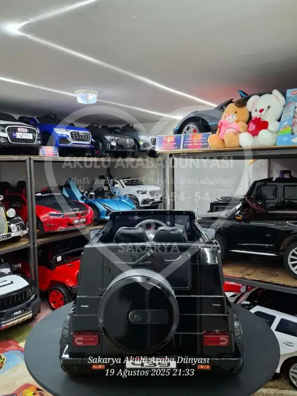 G65 AMG BabyHope 439 Akülü Araba Metalik Siyah Jip BHU12 - Görsel 11