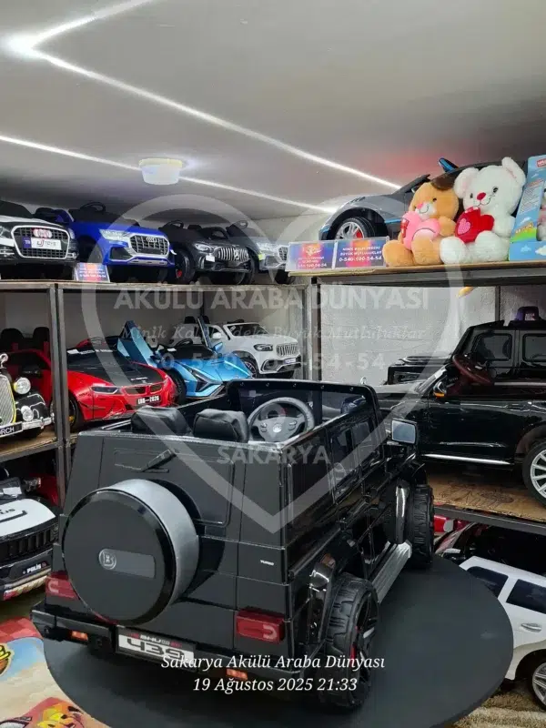 G65 AMG BabyHope 439 Akülü Araba Metalik Siyah Jip BHU12 - Görsel 12
