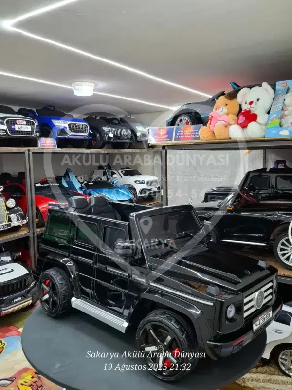 G65 AMG BabyHope 439 Akülü Araba Metalik Siyah Jip BHU12 - Görsel 3