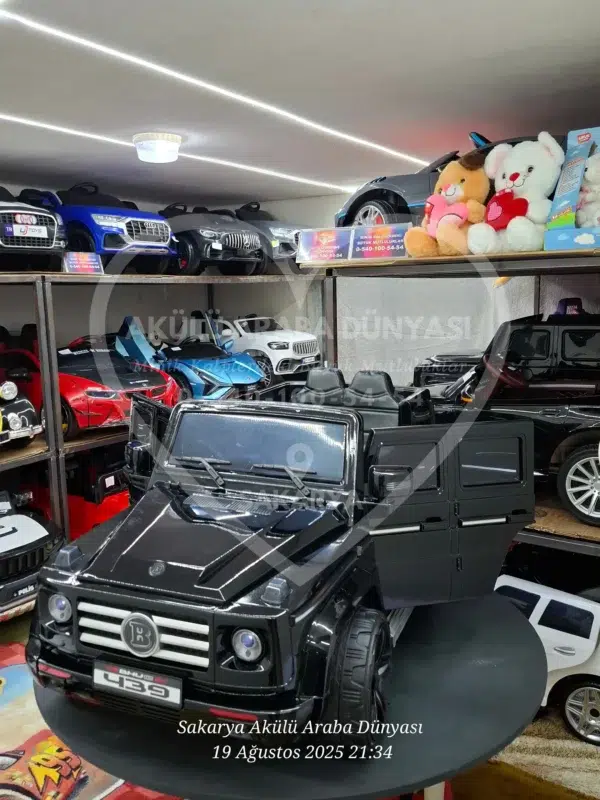 G65 AMG BabyHope 439 Akülü Araba Metalik Siyah Jip BHU12 - Görsel 21