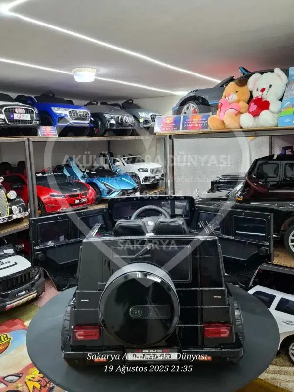 G65 AMG BabyHope 439 Akülü Araba Metalik Siyah Jip BHU12 - Görsel 25